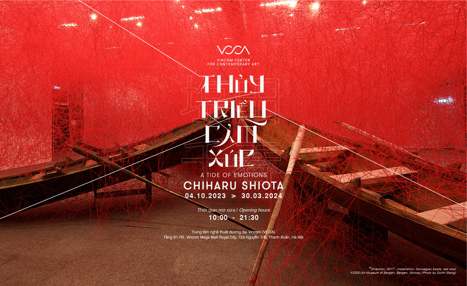 Vincom Center for Contemporary Art  A TIDE OF EMOTIONS EXHIBITION BY  ARTIST CHIHARU SHIOTA